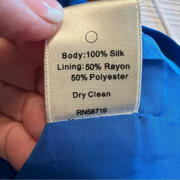 Truth and Pride 100% Silk Blue Blazer Women’s Size XS - Picture 6 of 10